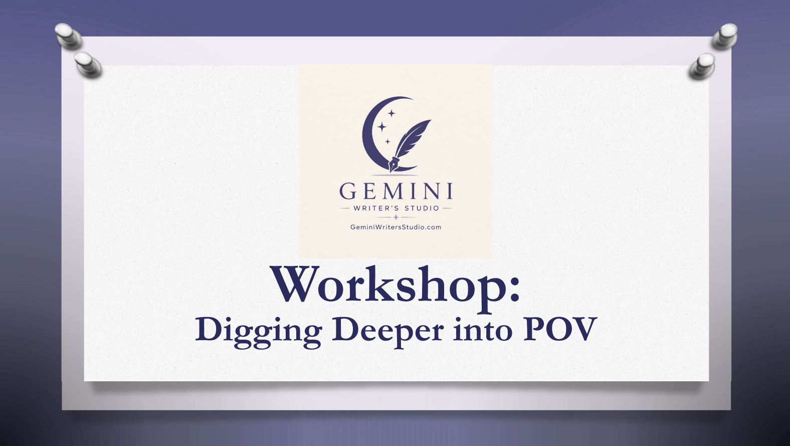 COMING SOON: Digging Deeper into POV
