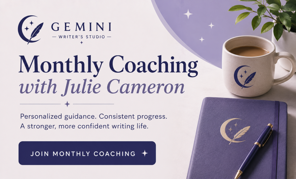 Gemini Writer's Studio monthly coaching ad