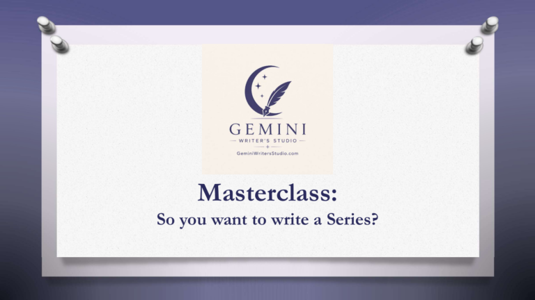 COMING SOON: So you want to write a Series?